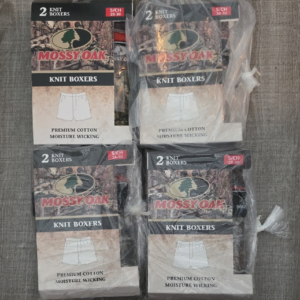 Mossy Oak Knit Boxers - White